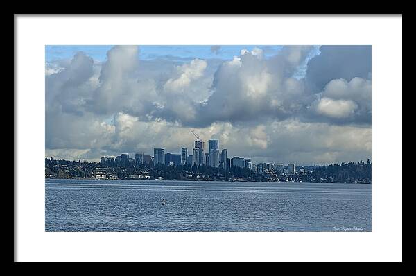 Clouds above the city - Framed Print