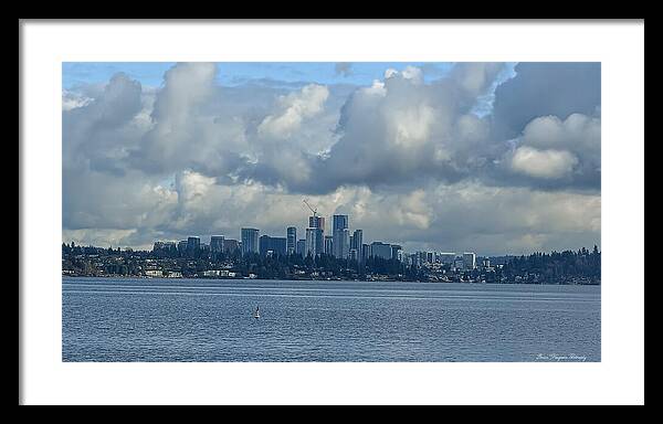 Clouds above the city - Framed Print