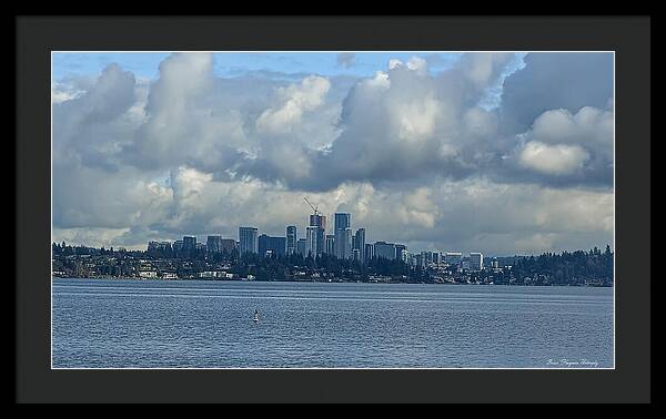 Clouds above the city - Framed Print