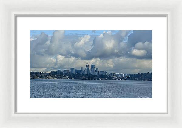 Clouds above the city - Framed Print
