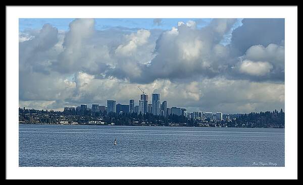 Clouds above the city - Framed Print