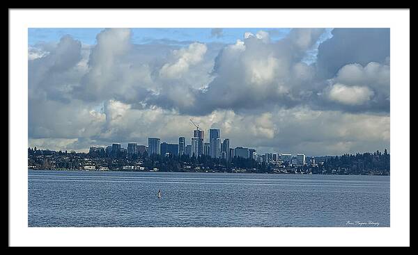 Clouds above the city - Framed Print