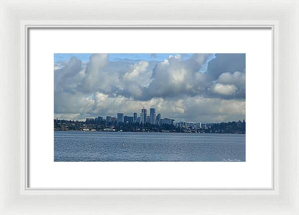 Clouds above the city - Framed Print