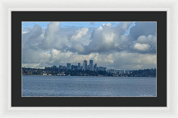 Clouds above the city - Framed Print