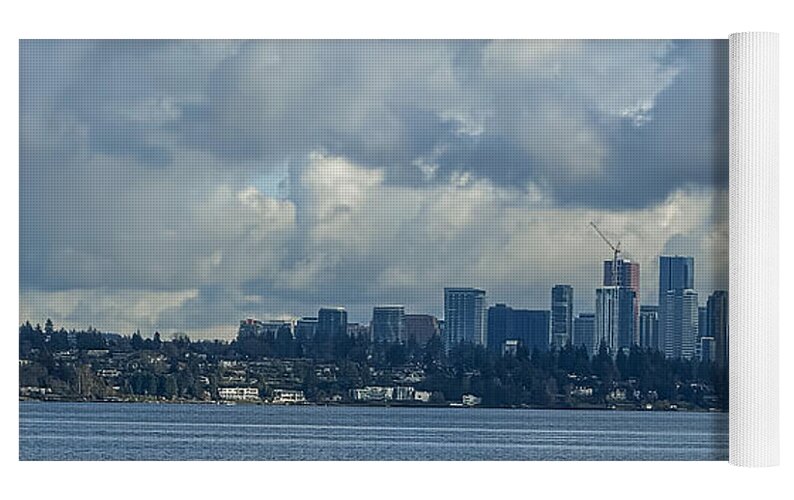 Clouds above the city - Yoga Mat