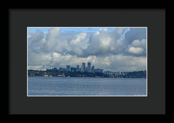 Clouds above the city - Framed Print