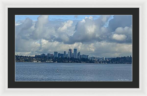 Clouds above the city - Framed Print