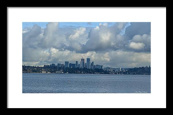 Clouds above the city - Framed Print