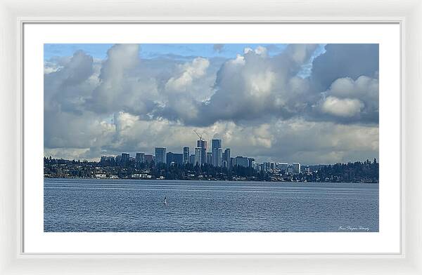 Clouds above the city - Framed Print