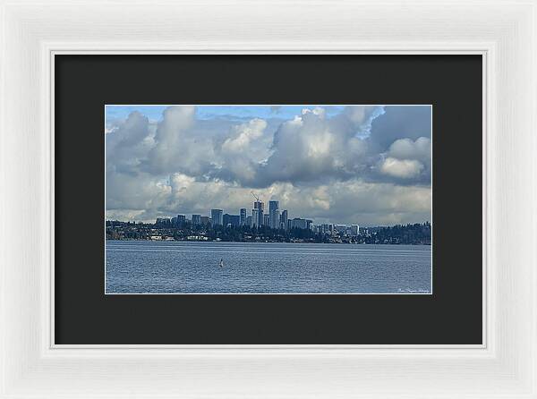 Clouds above the city - Framed Print