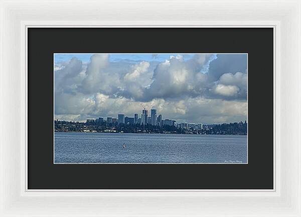 Clouds above the city - Framed Print