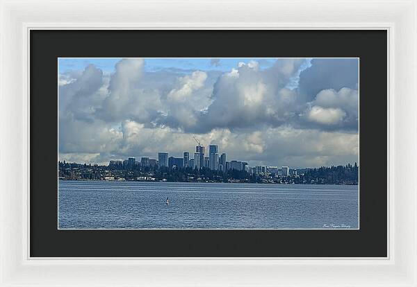 Clouds above the city - Framed Print
