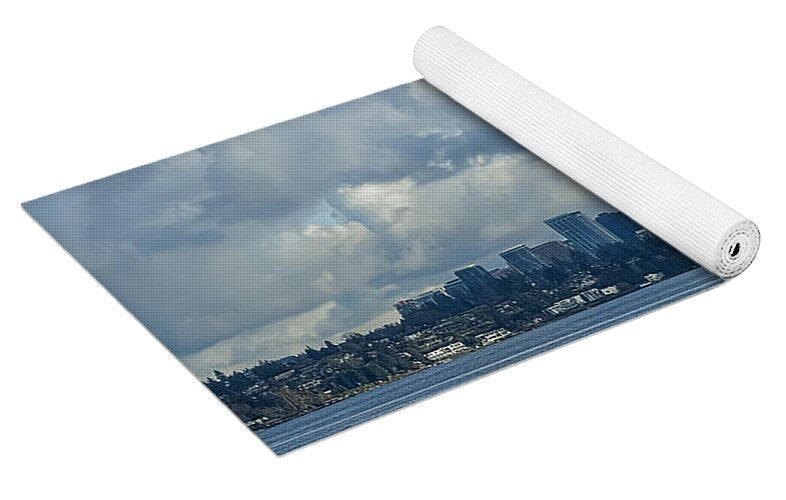 Clouds above the city - Yoga Mat