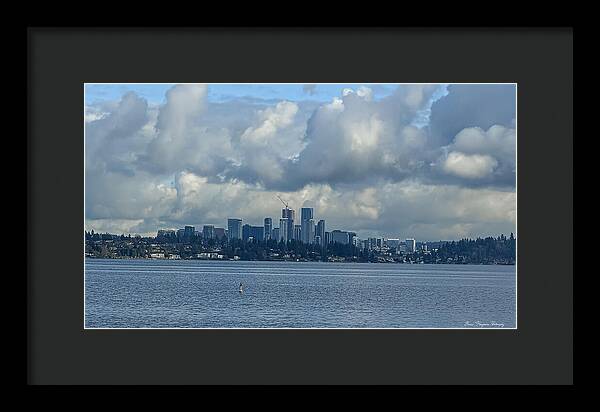 Clouds above the city - Framed Print