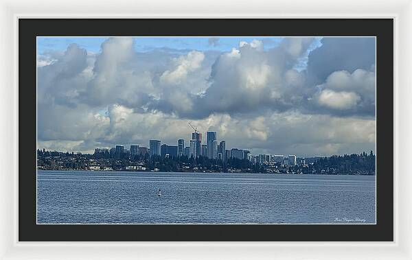 Clouds above the city - Framed Print