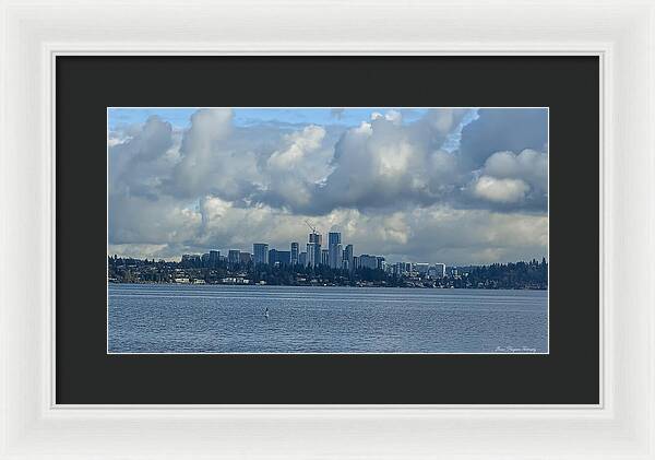 Clouds above the city - Framed Print