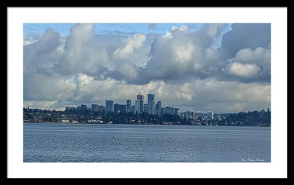 Clouds above the city - Framed Print