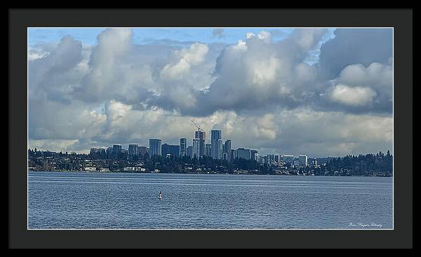 Clouds above the city - Framed Print
