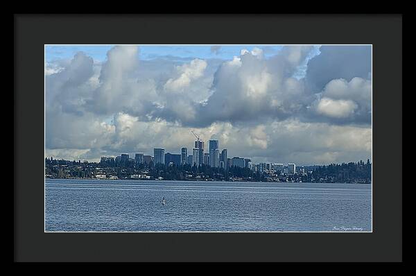 Clouds above the city - Framed Print