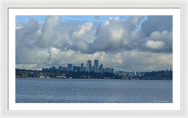 Clouds above the city - Framed Print
