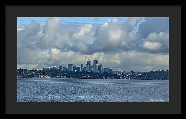 Clouds above the city - Framed Print
