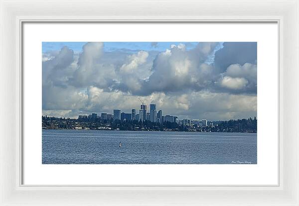 Clouds above the city - Framed Print