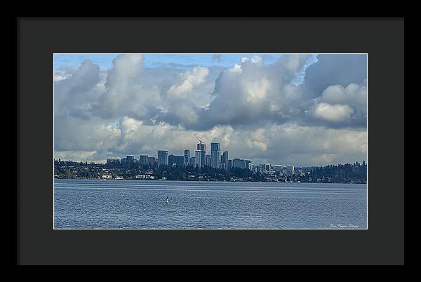 Clouds above the city - Framed Print