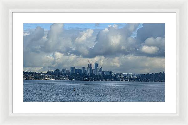Clouds above the city - Framed Print
