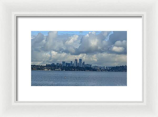 Clouds above the city - Framed Print