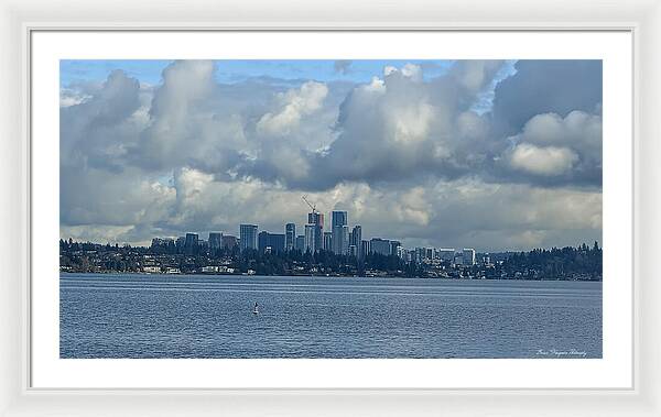 Clouds above the city - Framed Print