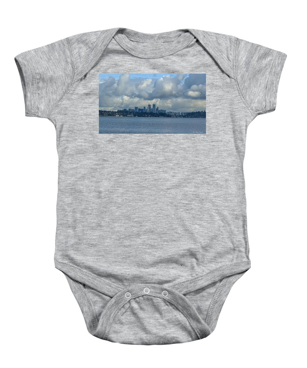 Clouds above the city - Baby Onesie