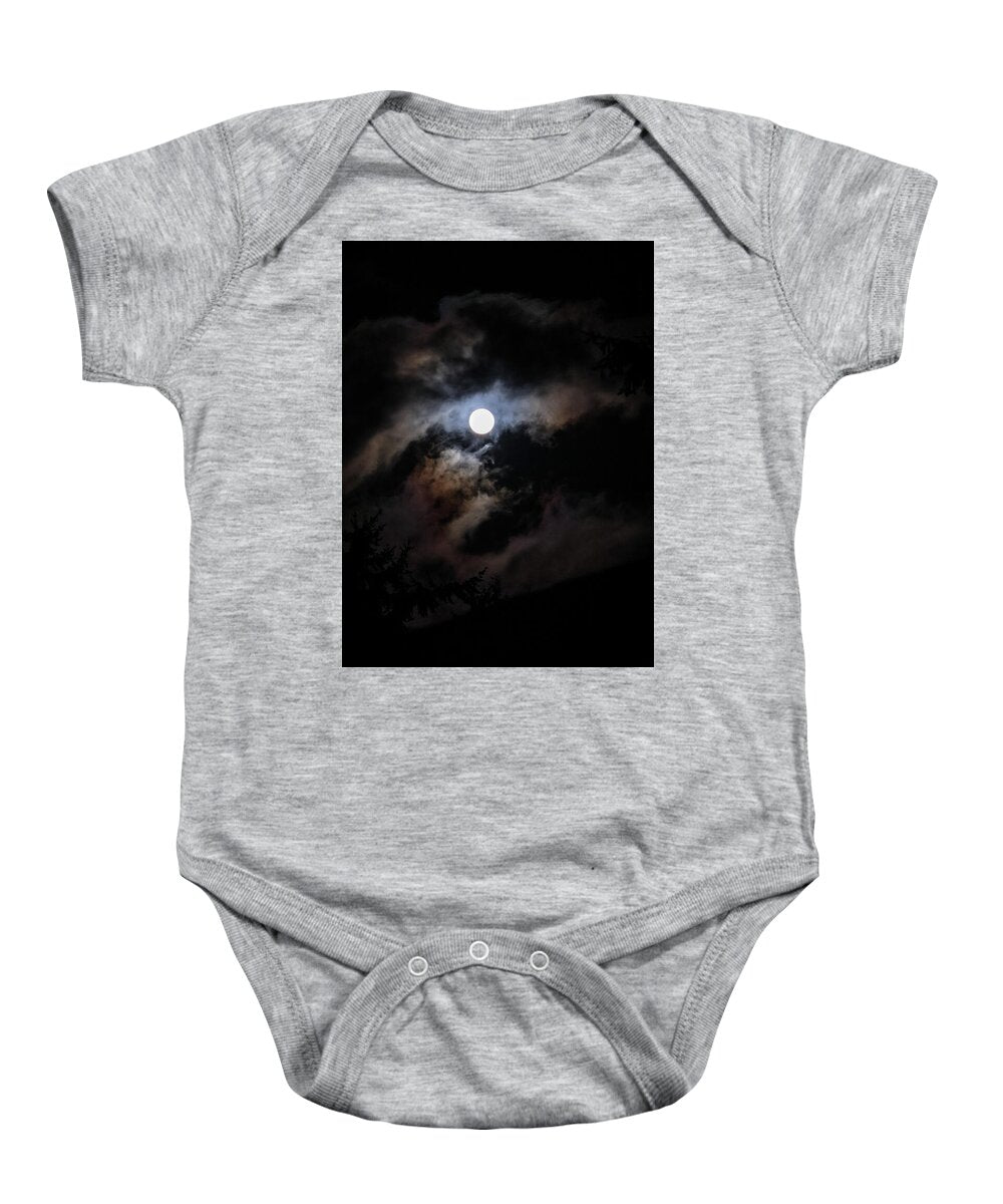 Clouds around the moon - Baby Onesie