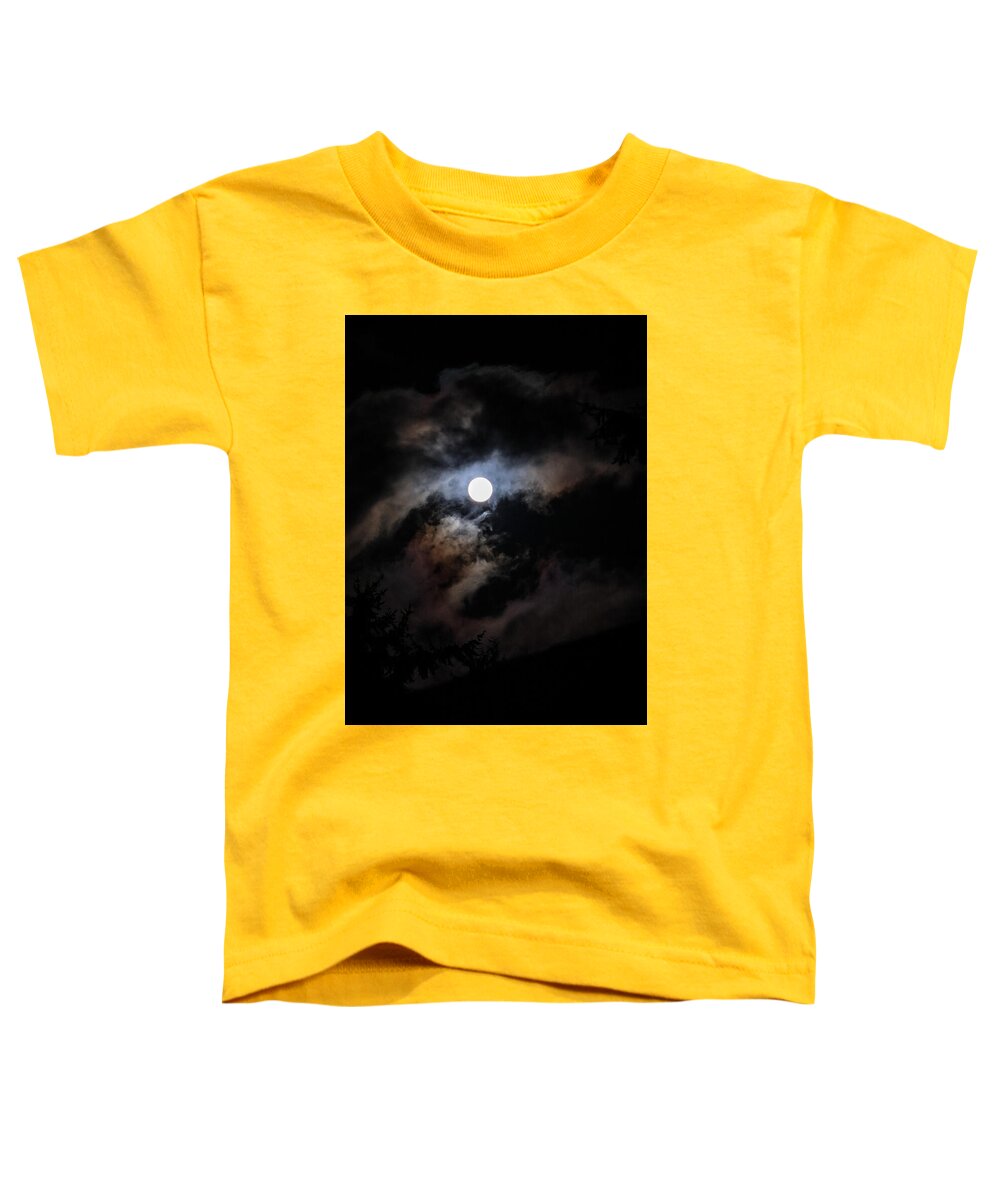 Clouds around the moon - Toddler T-Shirt