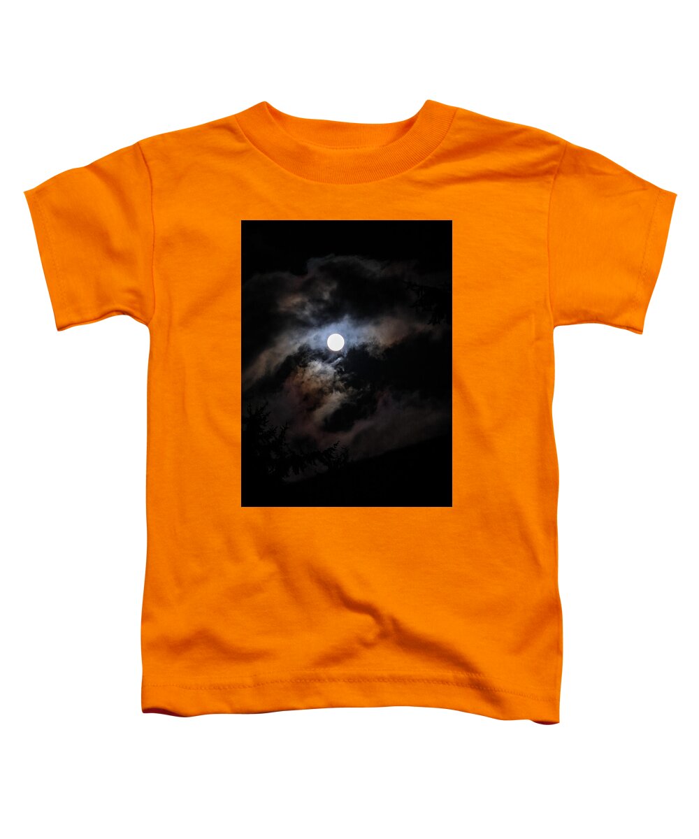 Clouds around the moon - Toddler T-Shirt
