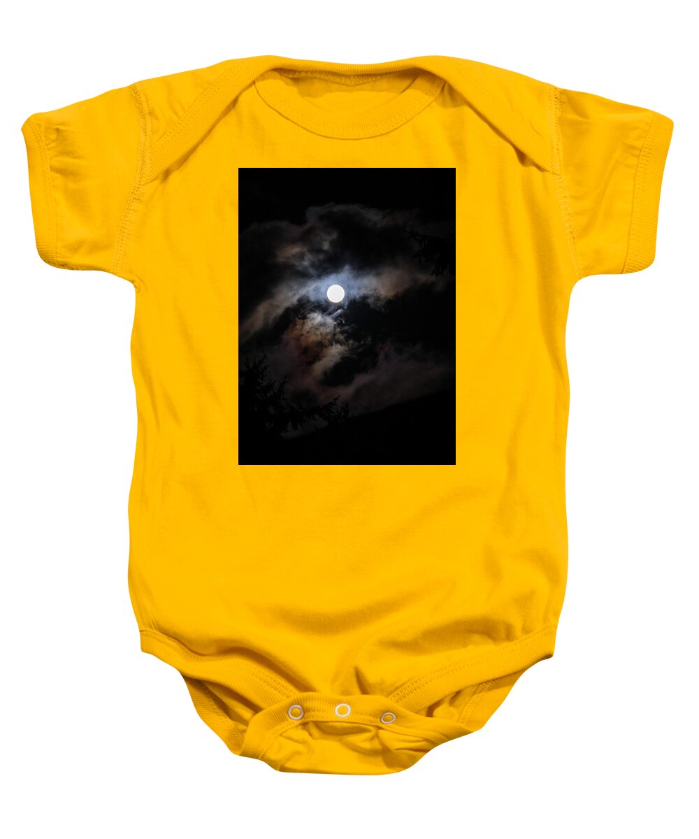 Clouds around the moon - Baby Onesie