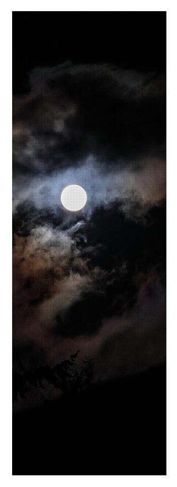Clouds around the moon - Yoga Mat
