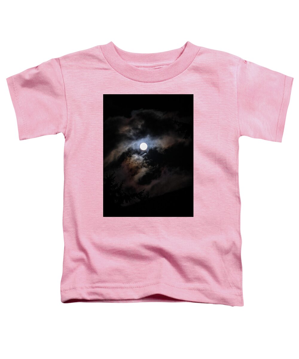 Clouds around the moon - Toddler T-Shirt