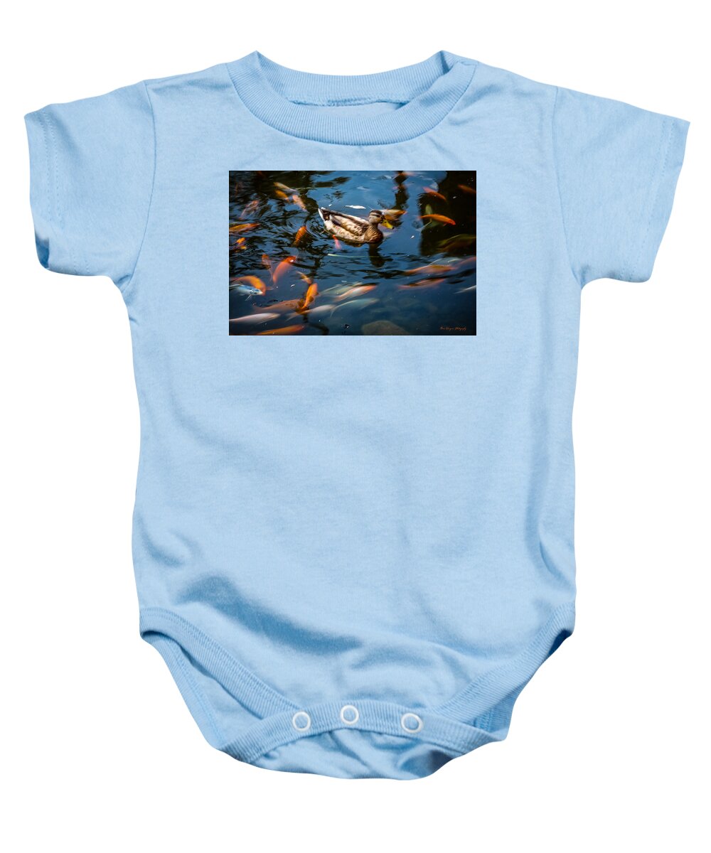 Duck with the koi - Baby Onesie