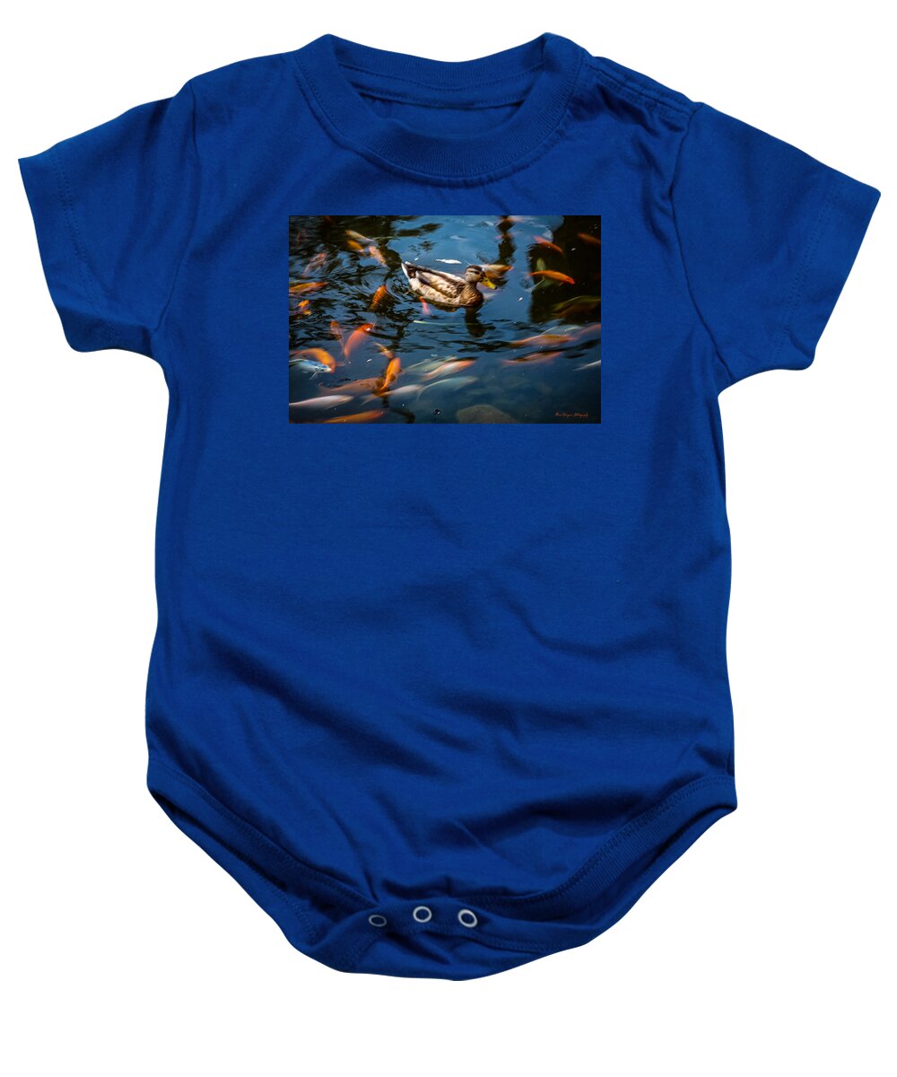 Duck with the koi - Baby Onesie