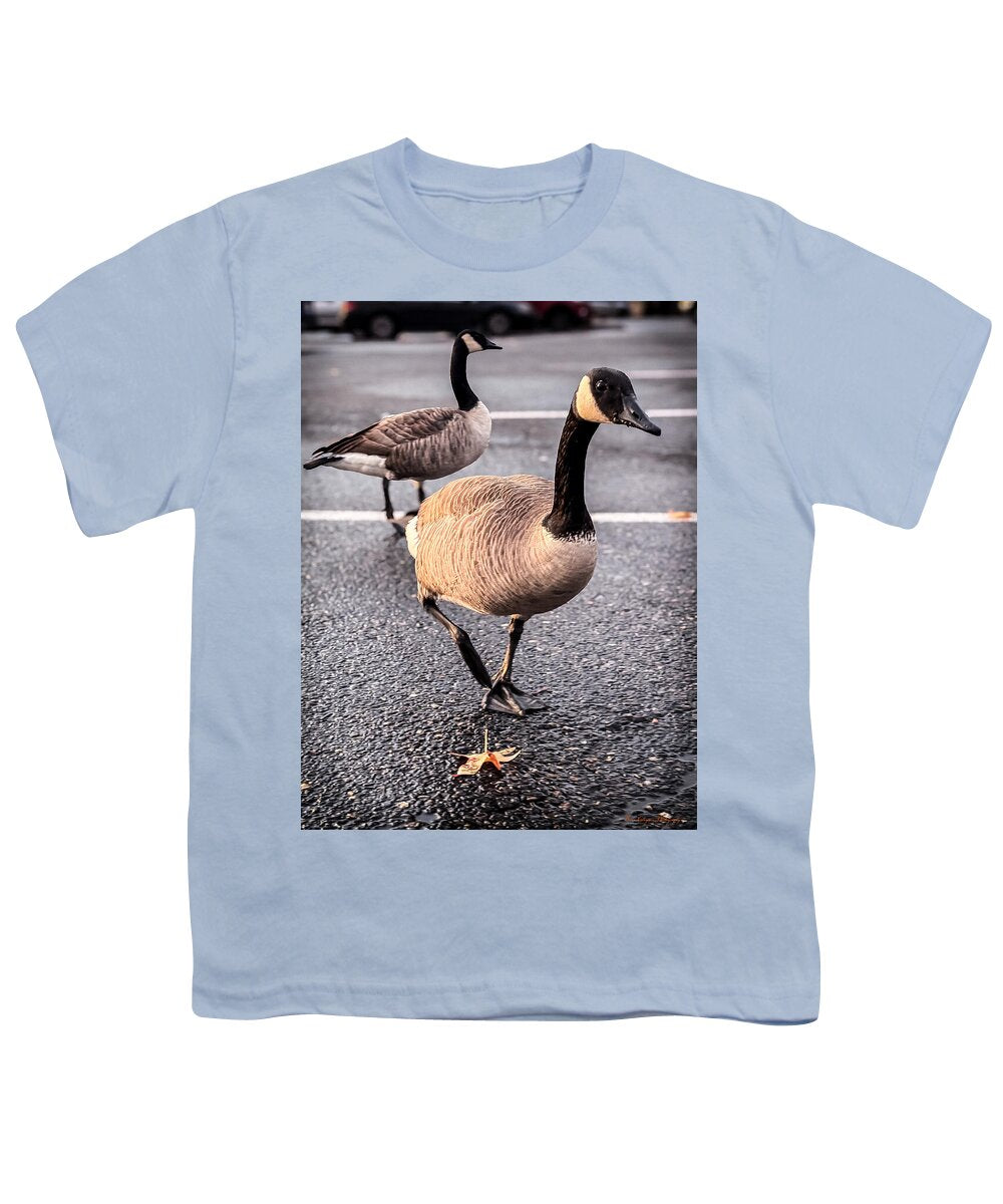 Geese in the parking lot - Youth T-Shirt