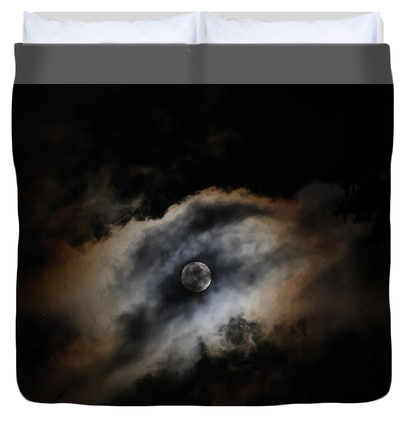 Moon in the clouds - Duvet Cover