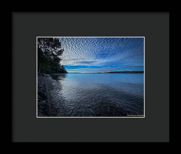 Reflection of the clouds - Framed Print