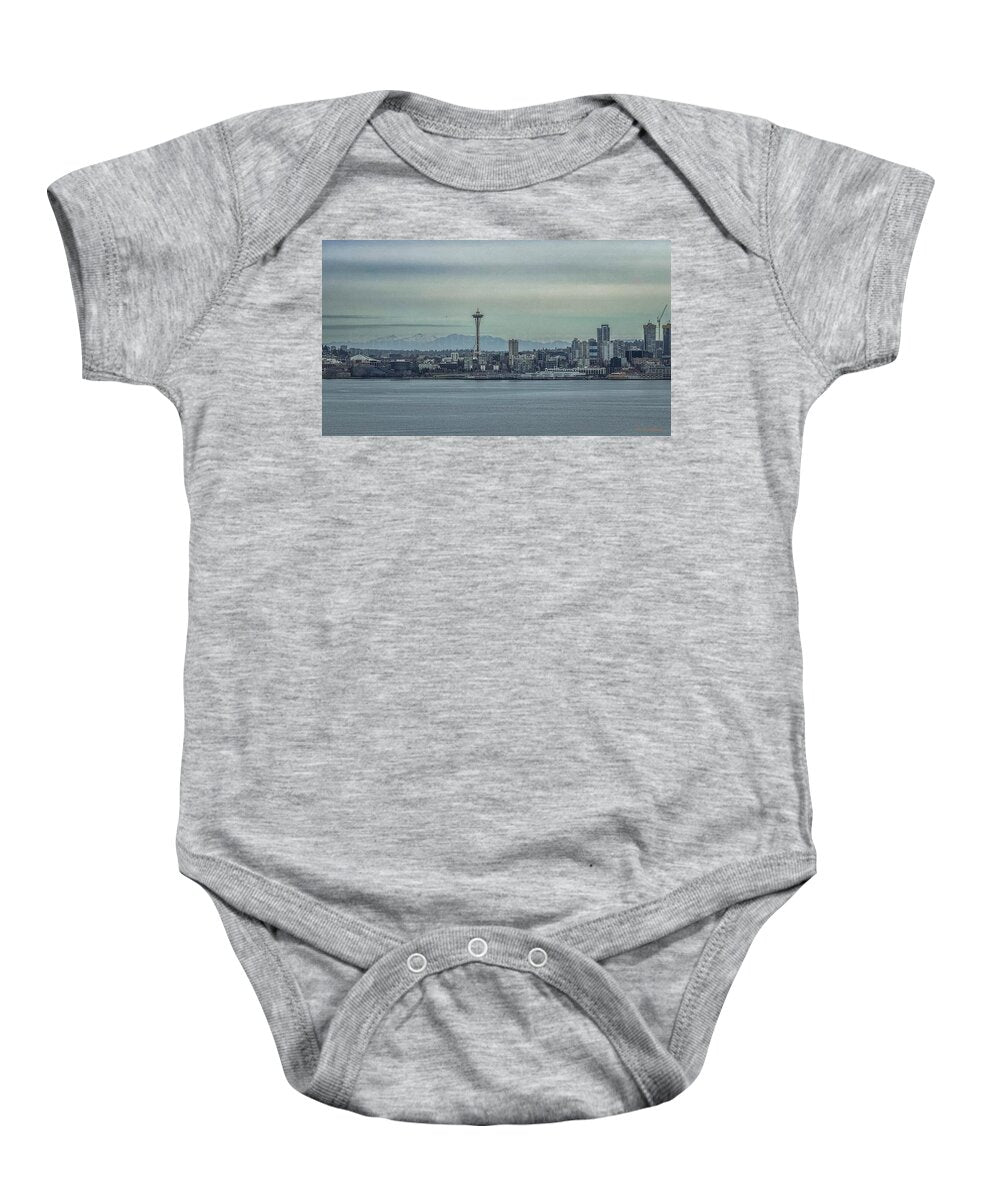 Seattle sky line - Baby Onesie