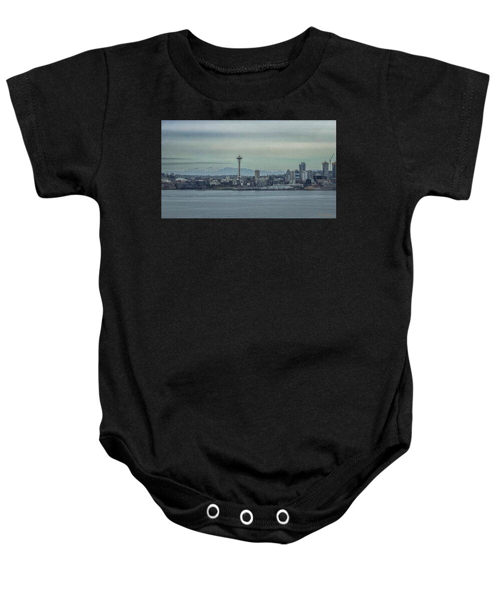 Seattle sky line - Baby Onesie