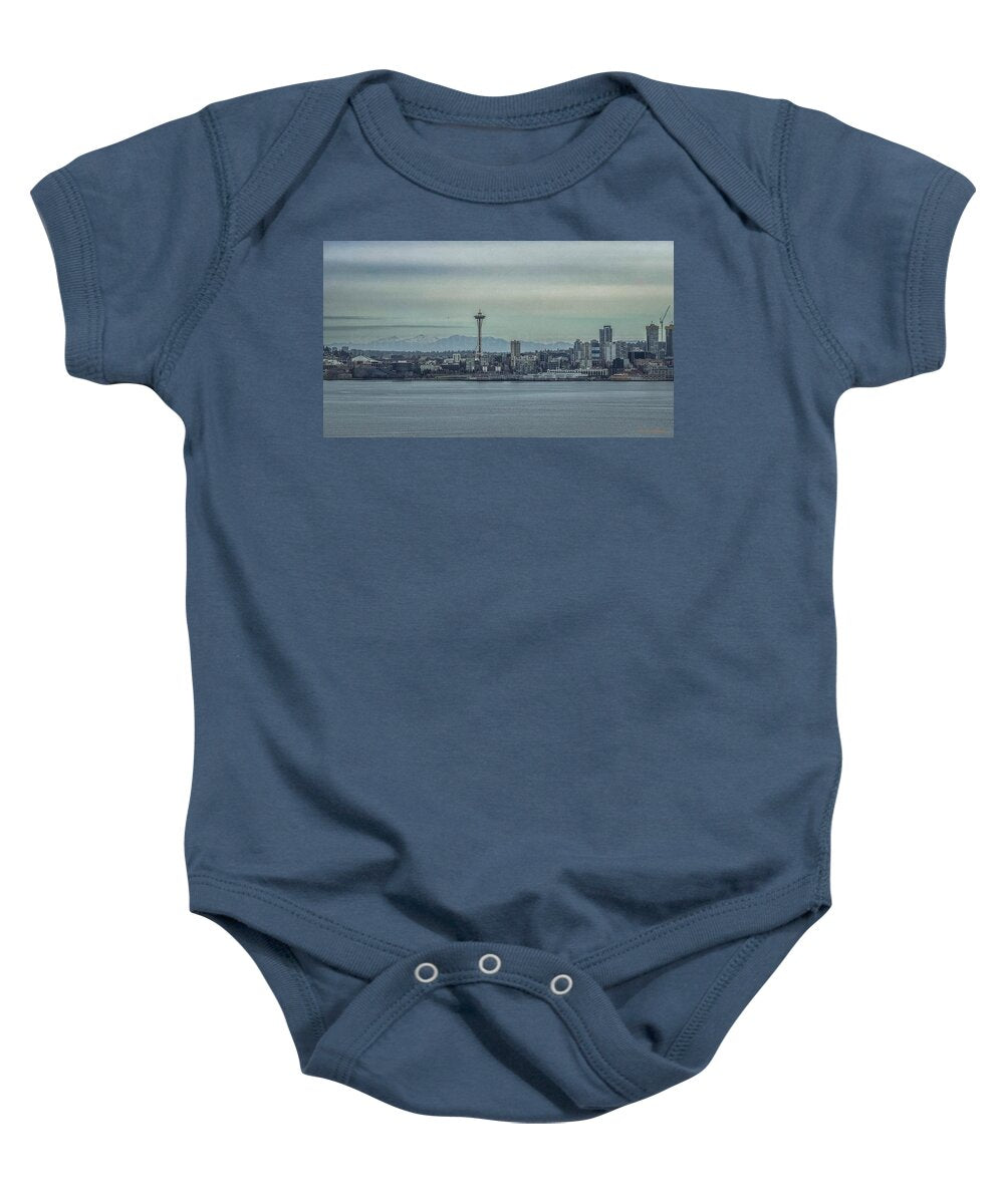 Seattle sky line - Baby Onesie