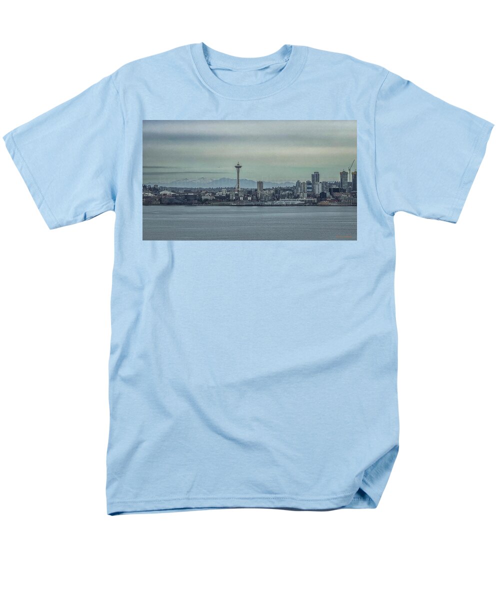 Seattle sky line - Men's T-Shirt (Regular Fit)