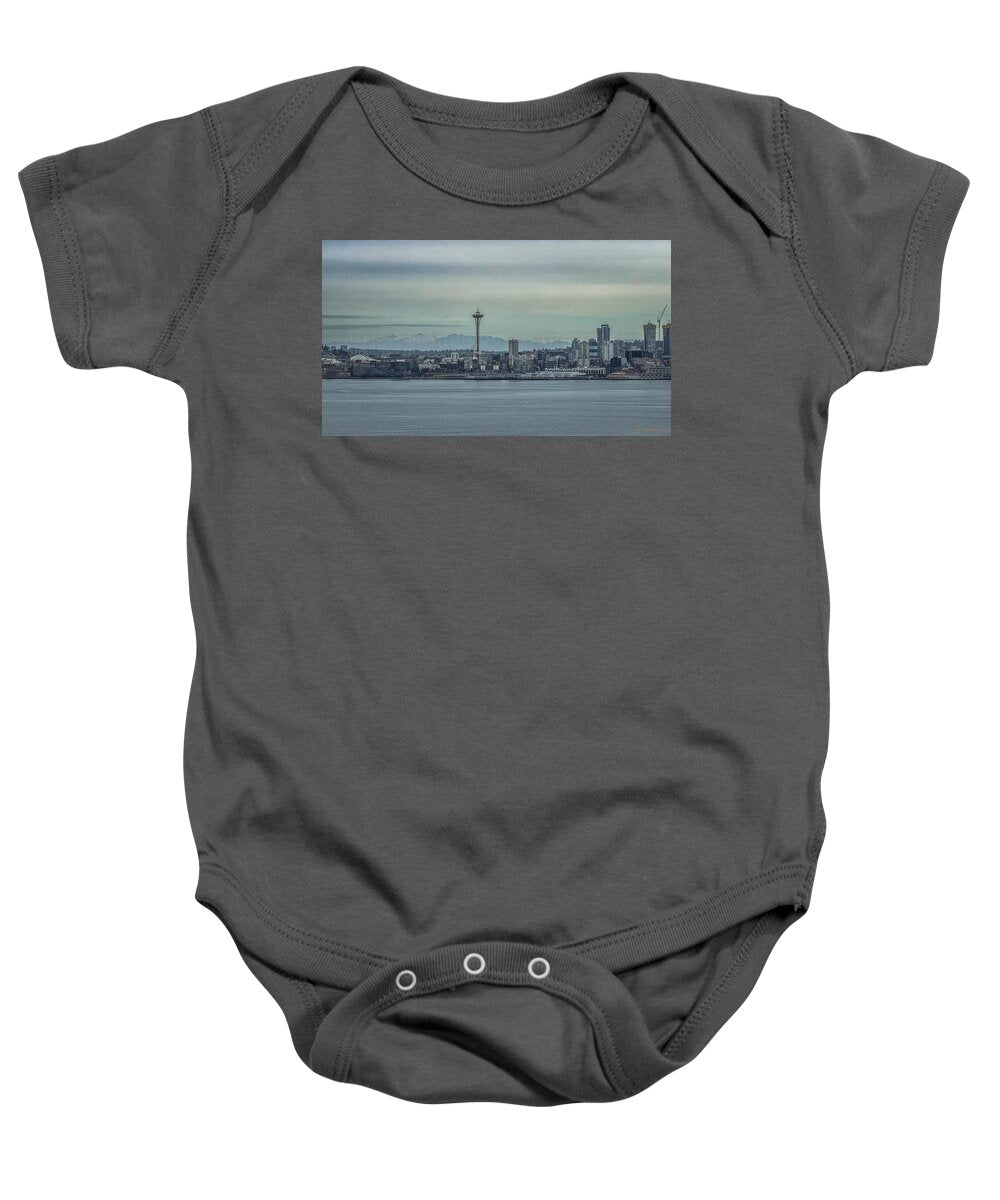 Seattle sky line - Baby Onesie