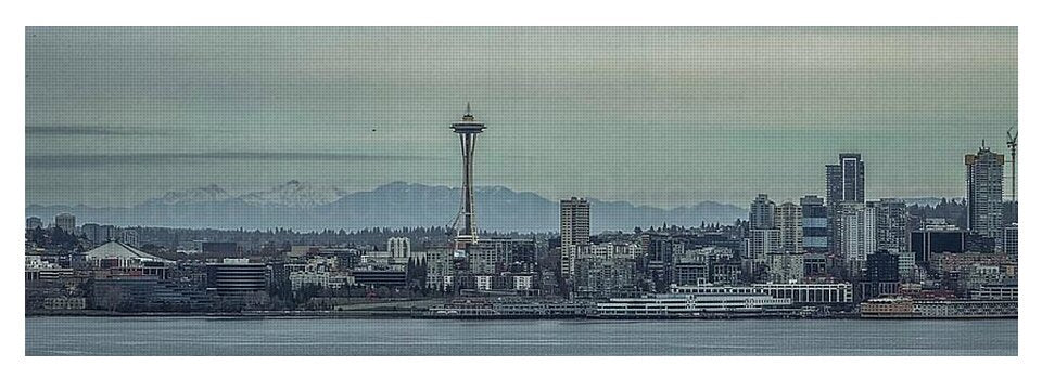 Seattle sky line - Yoga Mat