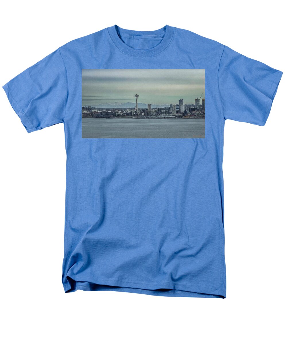 Seattle sky line - Men's T-Shirt (Regular Fit)