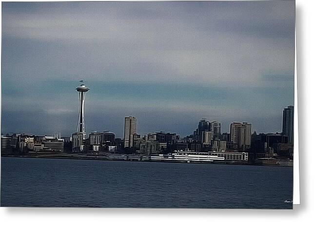 Seattle Skyline - Greeting Card